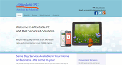 Desktop Screenshot of affordablepcsands.com