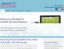 Tablet Screenshot of affordablepcsands.com